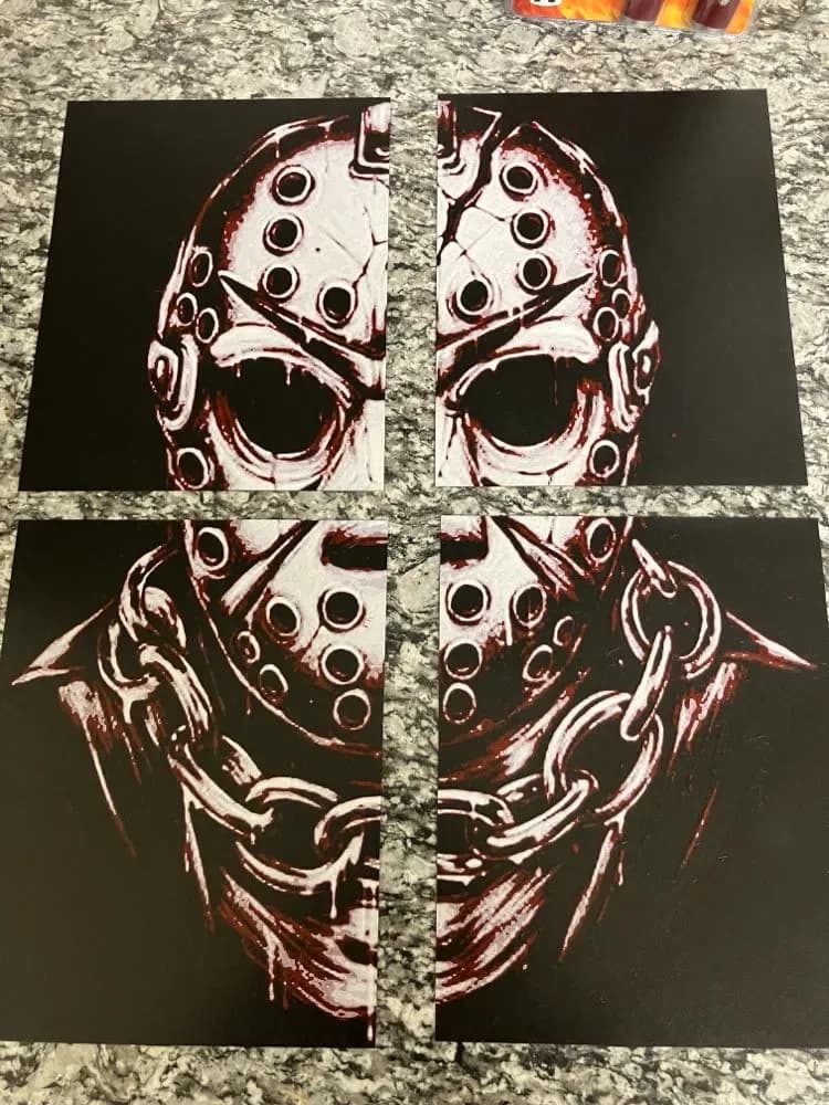 Jason (HueForge print) large 4 plates by Houston713Texan HueForge model: Jason (HueForge print) large 4 plates by Houston713Texan