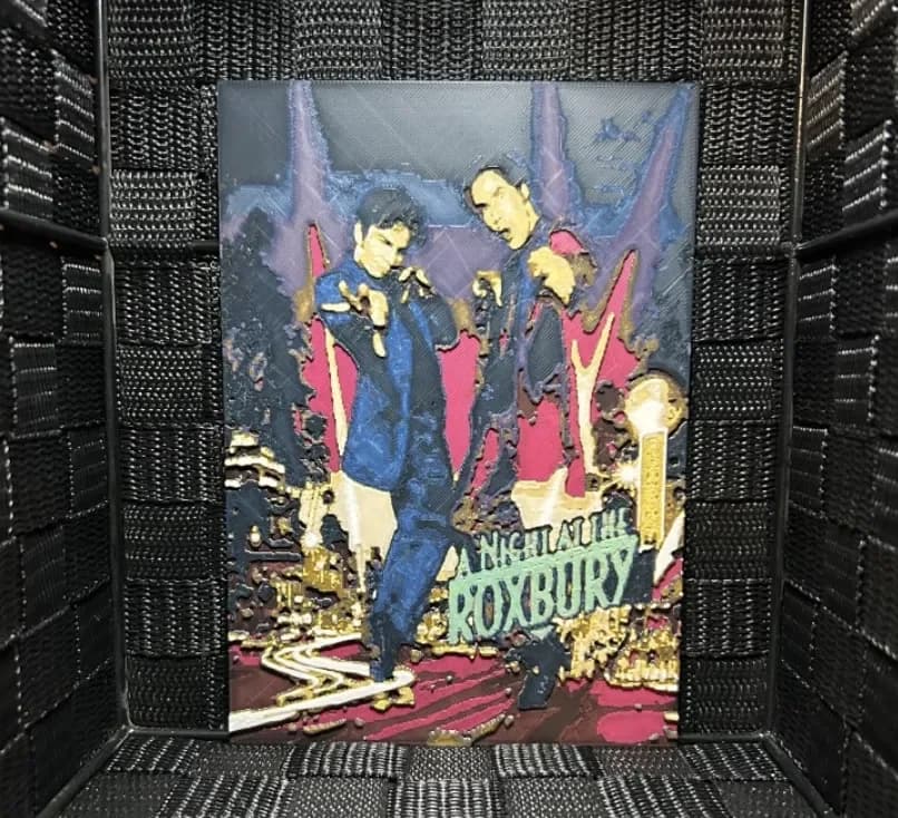 HueForge model: Hueforge Movie Poster - Night at the Roxbury - by JoDau