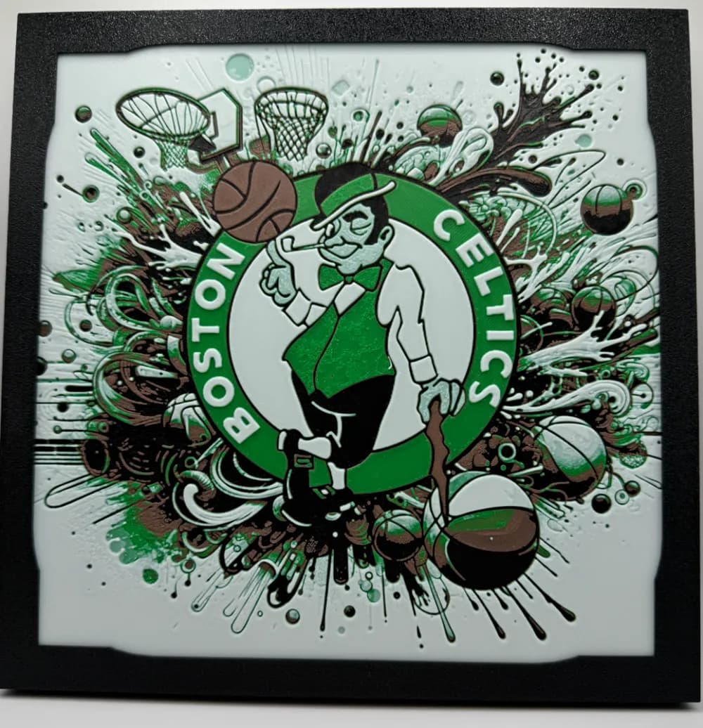 Boston Celtics - NBA Hueforge by Canadian Gamer HueForge model: Boston Celtics - NBA Hueforge by Canadian Gamer