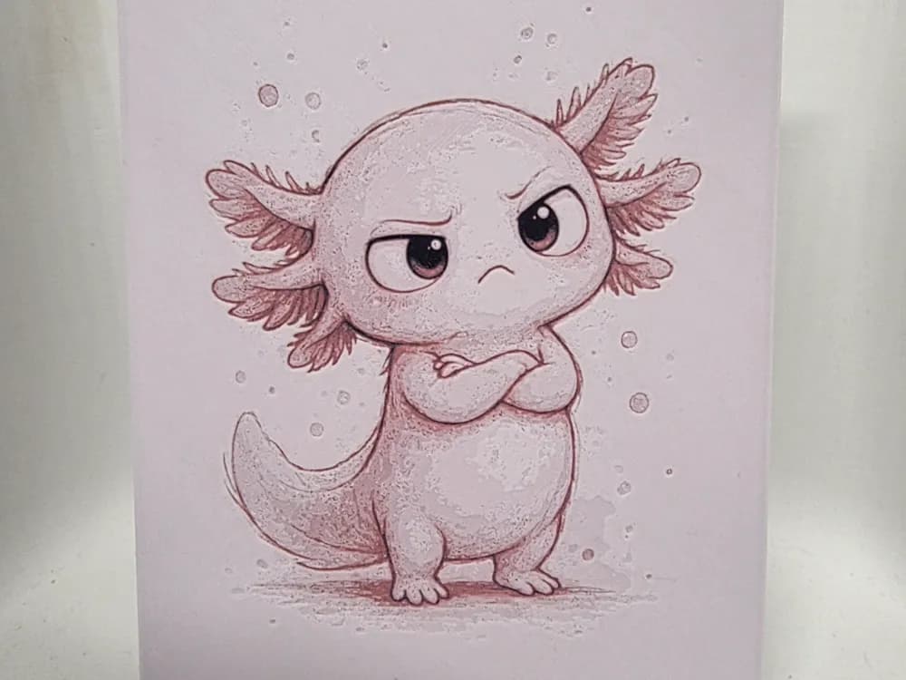 Axolotl Hueforge by Morganja HueForge model: Axolotl Hueforge by Morganja