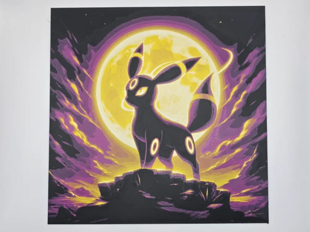 Umbreon Pokemon by Kactus Fpv HueForge model: Umbreon Pokemon by Kactus Fpv
