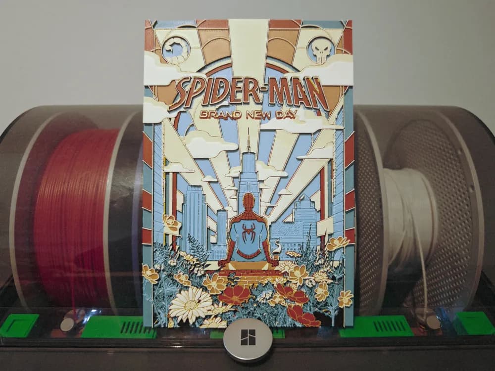 Spiderman Brand New Day Hueforge by Razel HueForge model: Spiderman Brand New Day Hueforge by Razel