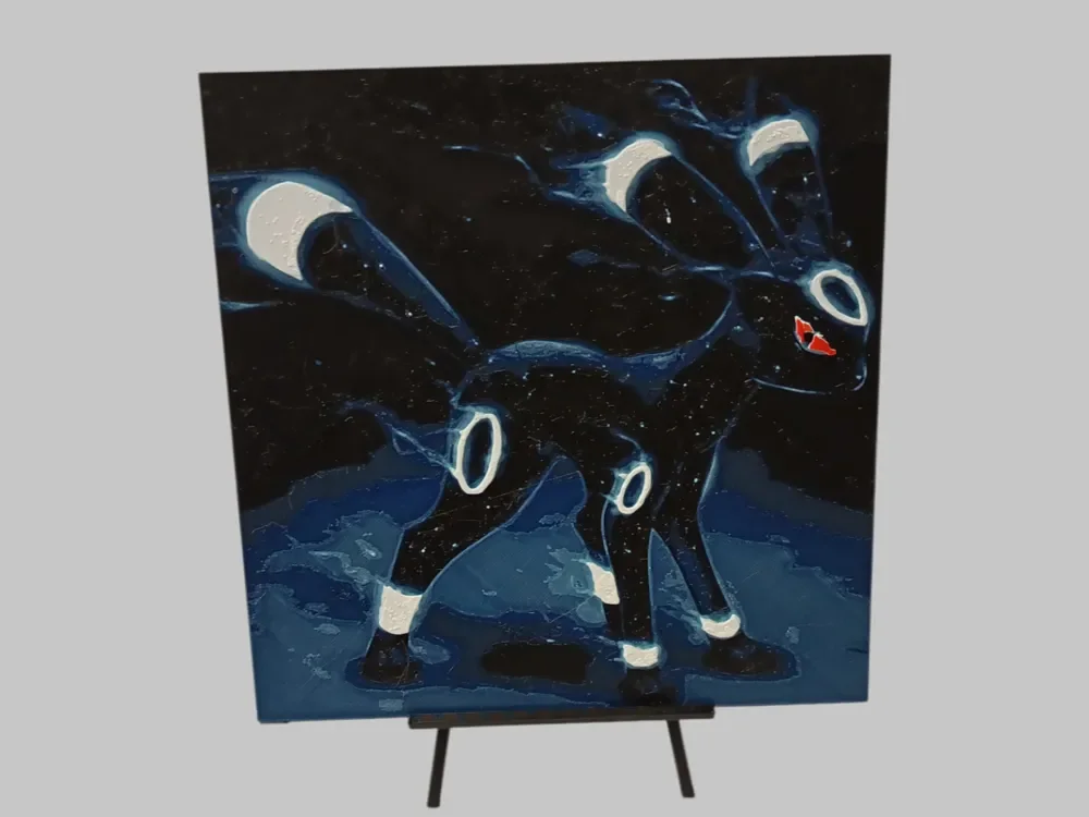 Pokemon Umbreon Hueforge by 3DNesy HueForge model: Pokemon Umbreon Hueforge by 3DNesy