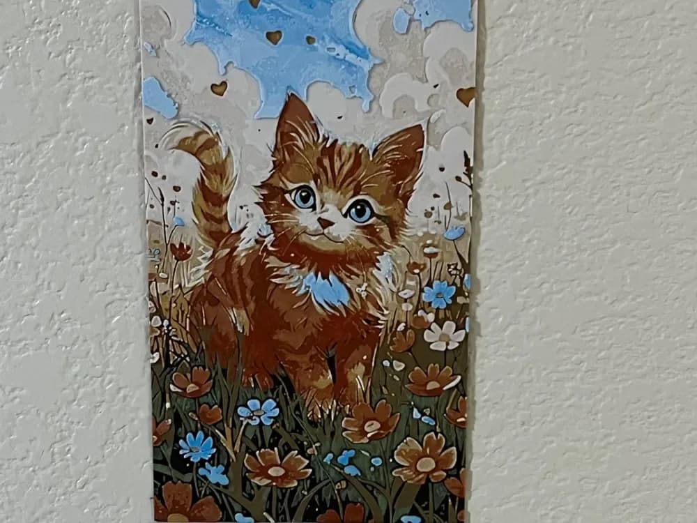 Cat with flowers by FantasyZ HueForge model: Cat with flowers by FantasyZ