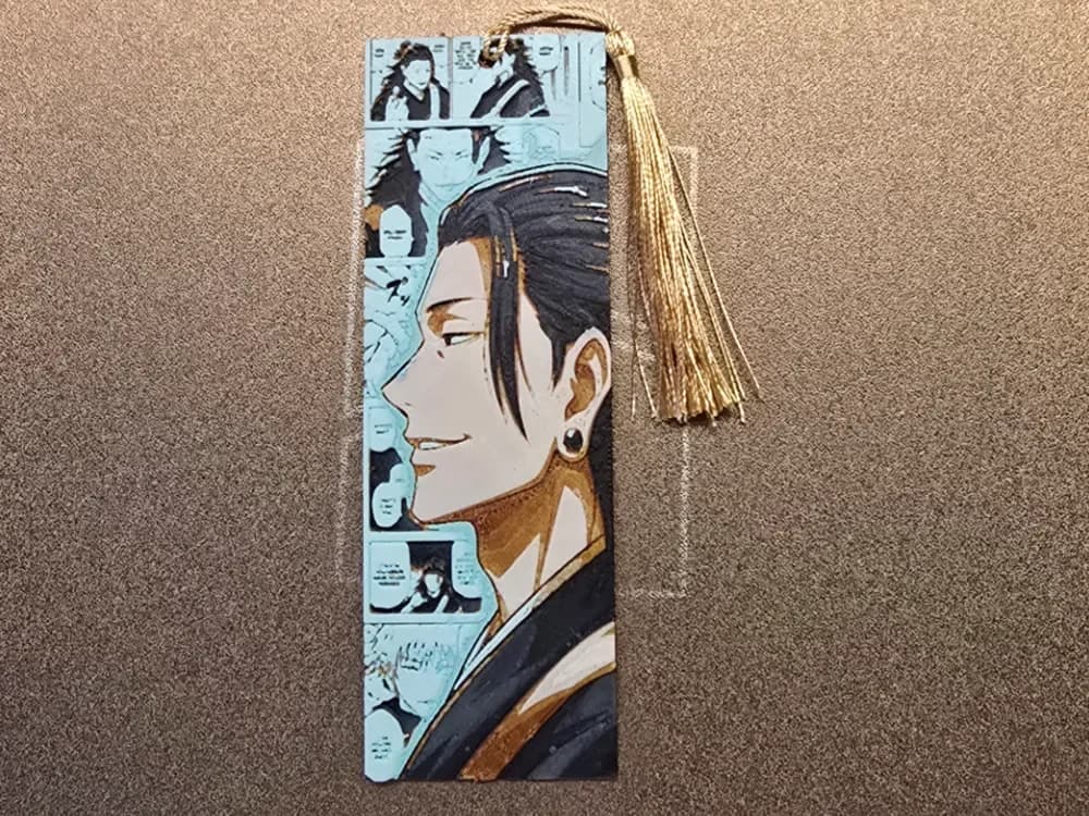 Jujutsu Kaisen Bookmark - Suguru Geto by 3D-Mentiel HueForge model: Jujutsu Kaisen Bookmark - Suguru Geto by 3D-Mentiel