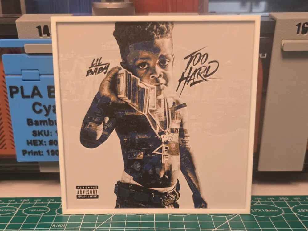 Lil Baby "Too Hard" Album - Hueforge Art Lil Baby "Too Hard" Album - Hueforge Art