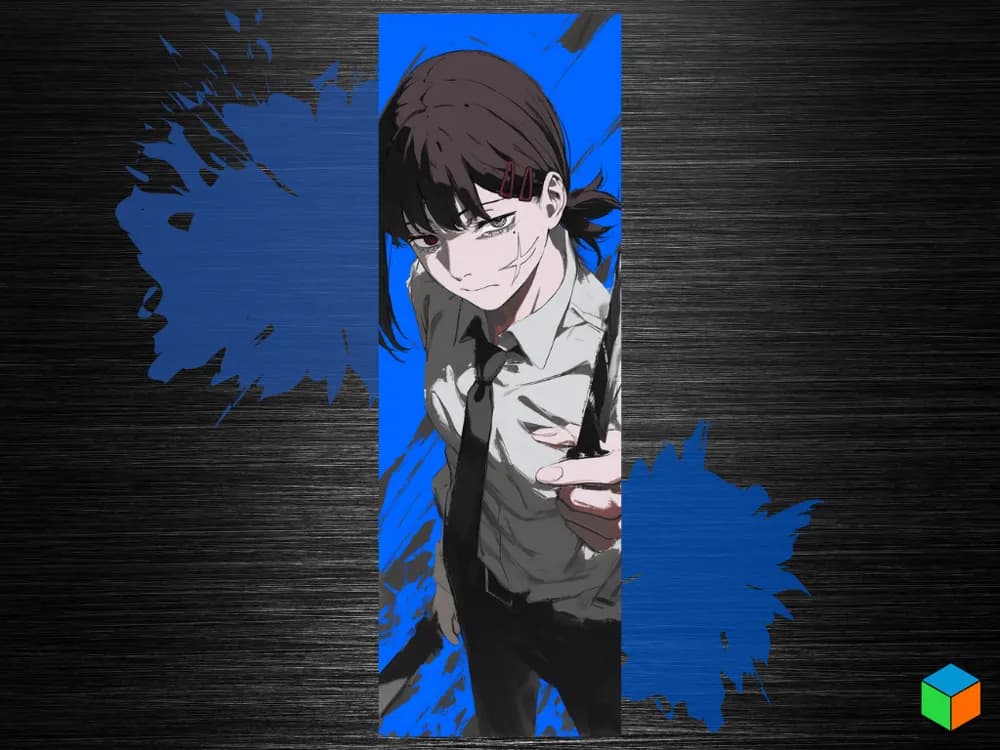 HueForge model: Kobeni Bookmark – Chainsaw Man’s Survivalist by 3D Prints By Vic