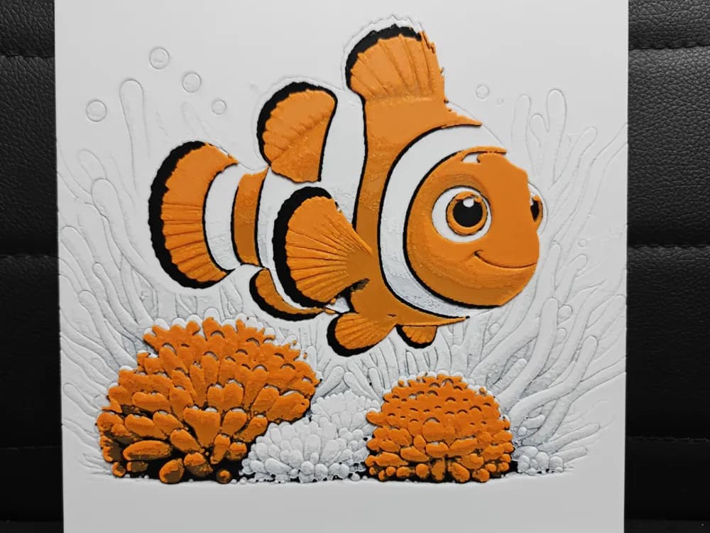 Nemo FInding Nemo by TheHueforgeLady HueForge model: Nemo FInding Nemo by TheHueforgeLady
