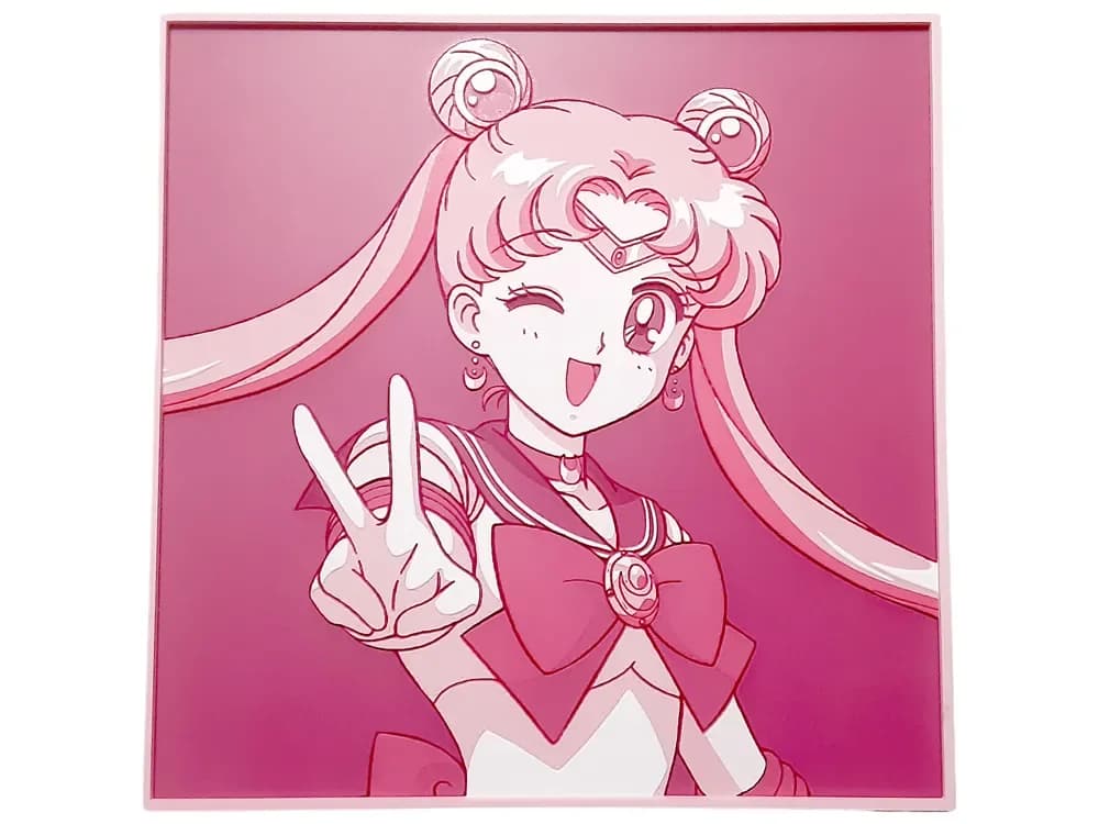 Sailor Moon Peace Sign Hueforge Anime Manga Decor by Elsie Moonshadow HueForge model: Sailor Moon Peace Sign Hueforge Anime Manga Decor by Elsie Moonshadow