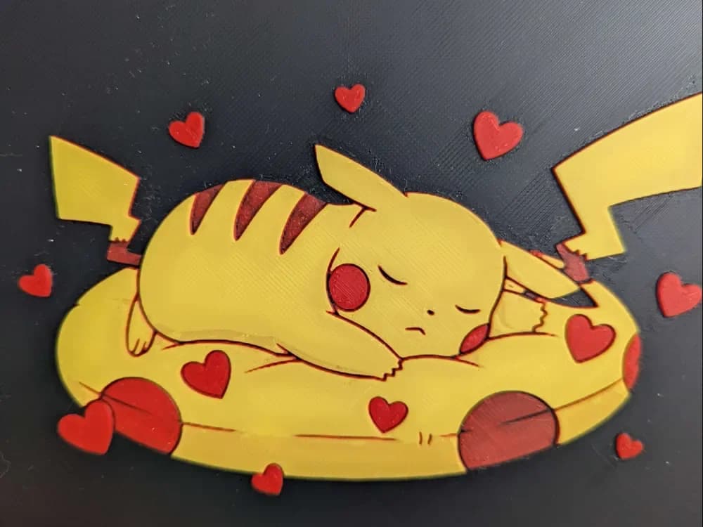 hueforge pikachu v7 by ZombiePaint3D HueForge model: hueforge pikachu v7 by ZombiePaint3D
