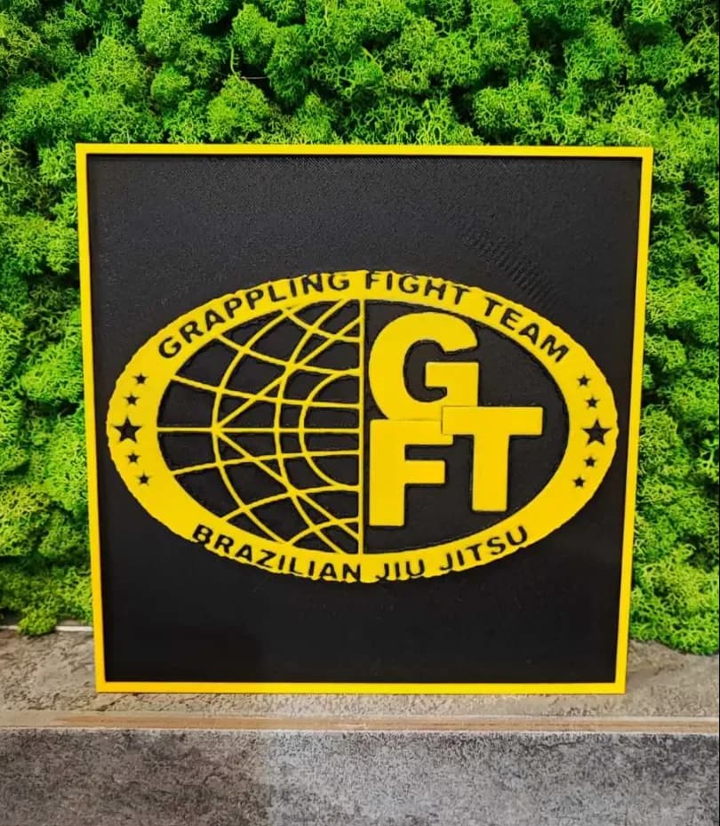 Jiu Jitsu logo by Garuda3D HueForge model: Jiu Jitsu logo by Garuda3D