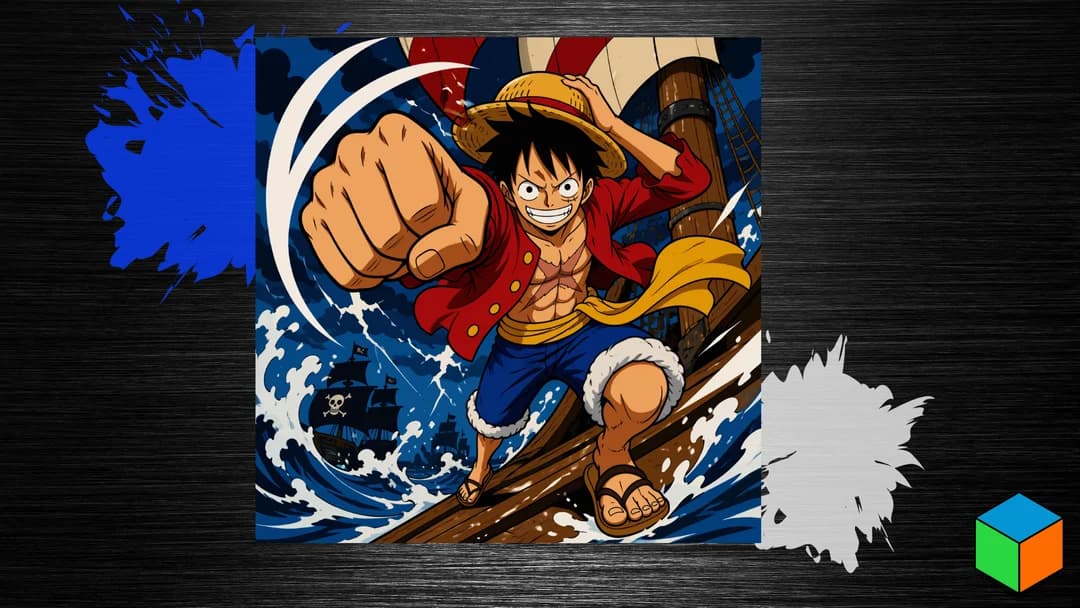 Luffy Throws a Punch — Your September Bonus Print by 3D Prints By Vic HueForge model: Luffy Throws a Punch — Your September Bonus Print by 3D Prints By Vic