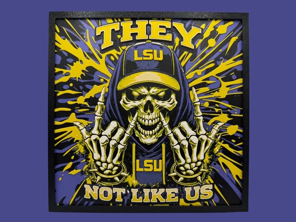 LSU - They Not Like Us by Canadian Gamer HueForge model: LSU - They Not Like Us by Canadian Gamer