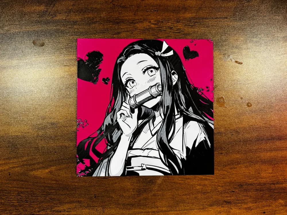 Nezuko Demon Slayer – HueForge Print by 3D Prints By Vic HueForge model: Nezuko Demon Slayer – HueForge Print by 3D Prints By Vic