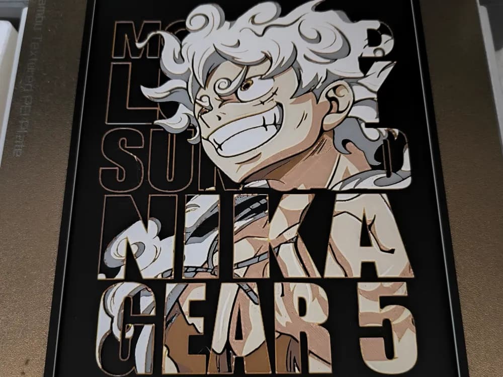 luffy nika by Dark behelit HueForge model: luffy nika by Dark behelit