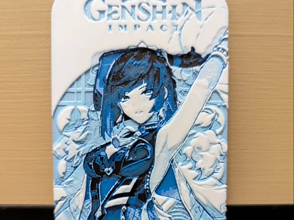 Yelan Character Card - Bookmark - 55 x 150 mm