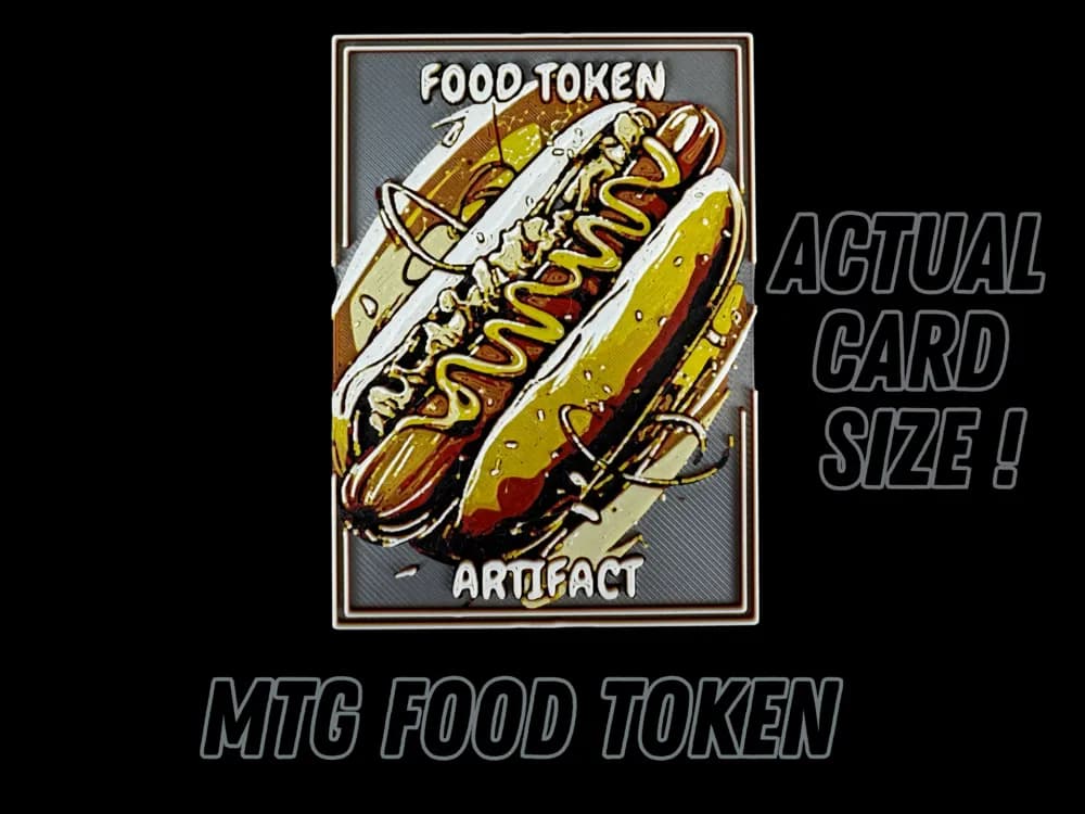 HueForge model: Food Token - Magic the Gathering by Canadian Gamer