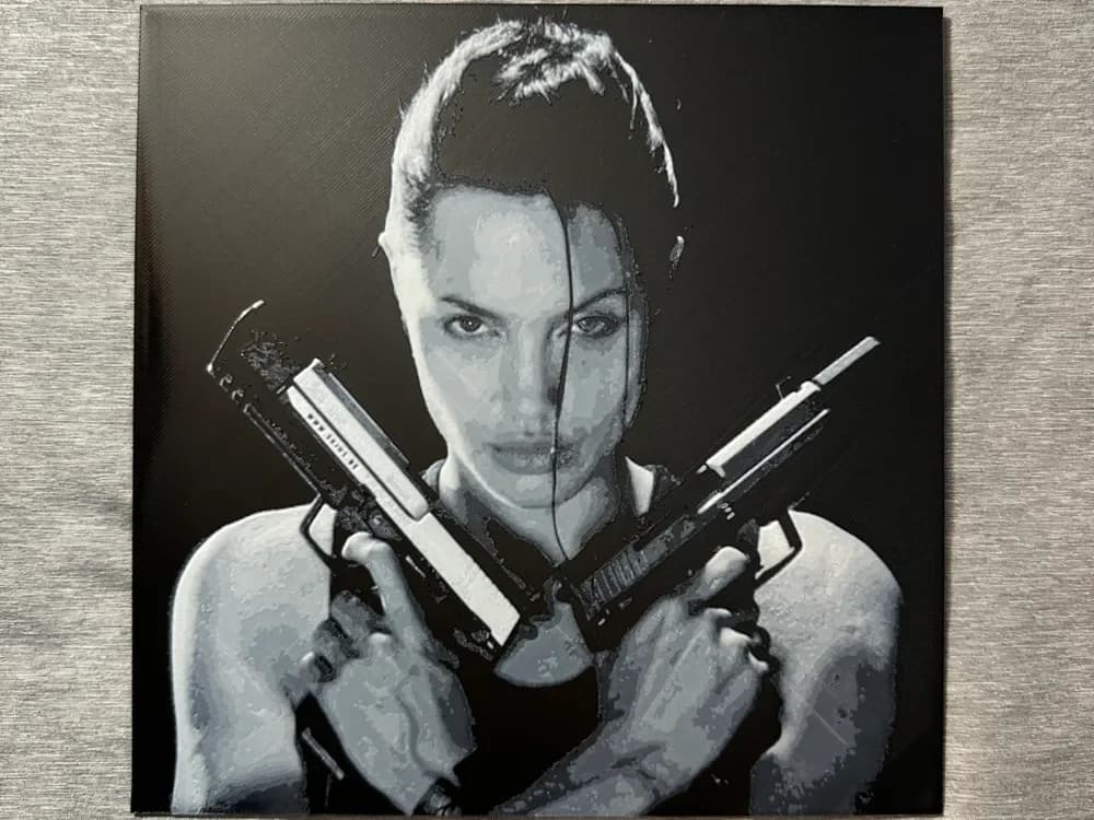 HueForge model: Lara Croft Tomb Raider Hueforge 2 by Hey Ben