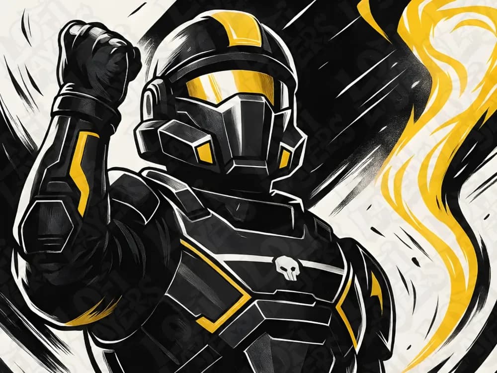 Helldivers 2 – Salute to Super Earth by LoFi Layers HueForge model: Helldivers 2 – Salute to Super Earth by LoFi Layers