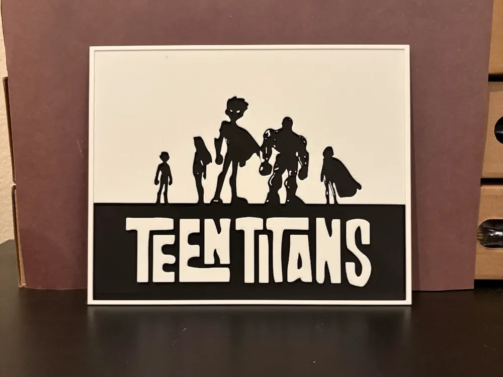 Teen Titans Hueforge by Estiv HueForge model: Teen Titans Hueforge by Estiv