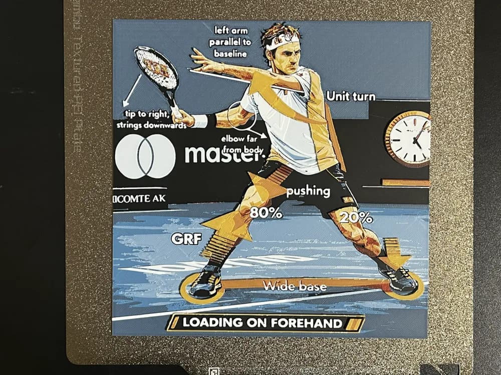 Roger Federer Human Hueforge by FantasyZ HueForge model: Roger Federer Human Hueforge by FantasyZ