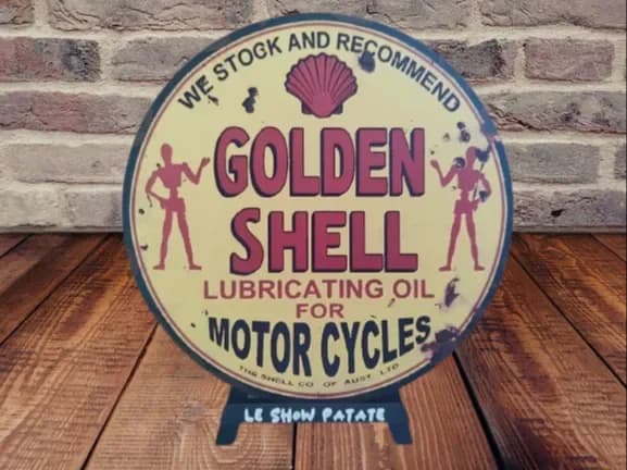 Plaque Vintage Golden Shell Hueforge by leshowpatate HueForge model: Plaque Vintage Golden Shell Hueforge by leshowpatate