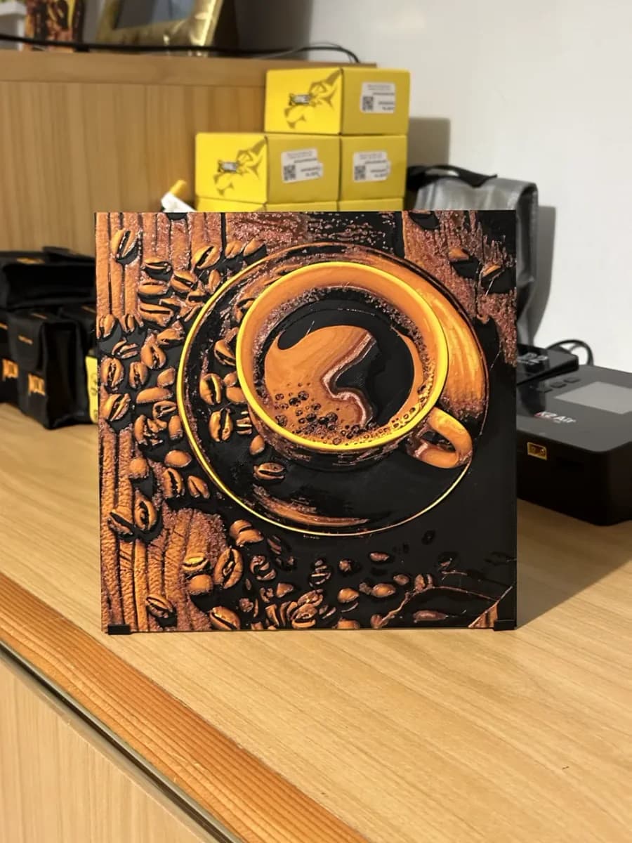 Coffee HueForge by enricoRE HueForge model: Coffee HueForge by enricoRE