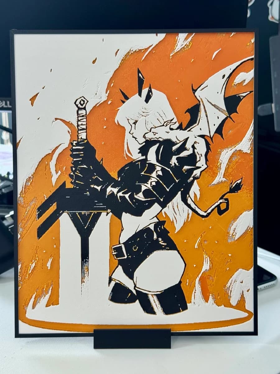 Magik and Lockheed Color Pop by Strata Prints HueForge model: Magik and Lockheed Color Pop by Strata Prints