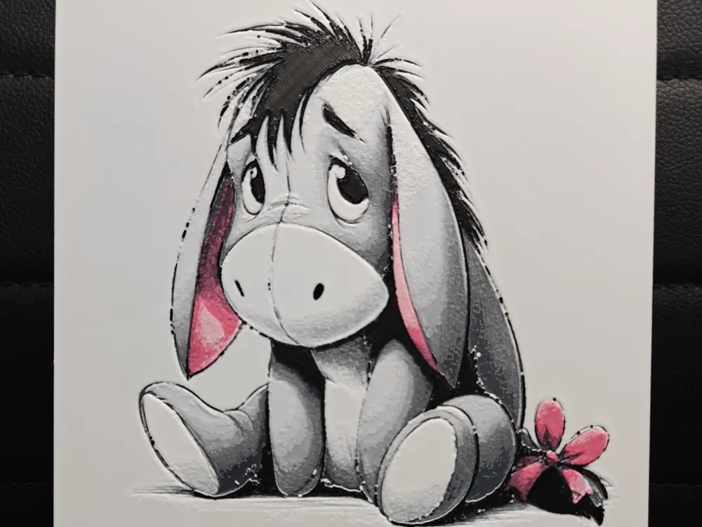 Eeyore (Winnie The Pooh) by TheHueforgeLady HueForge model: Eeyore (Winnie The Pooh) by TheHueforgeLady