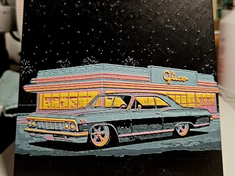 Retro Car '60 style Retro Car '60 style