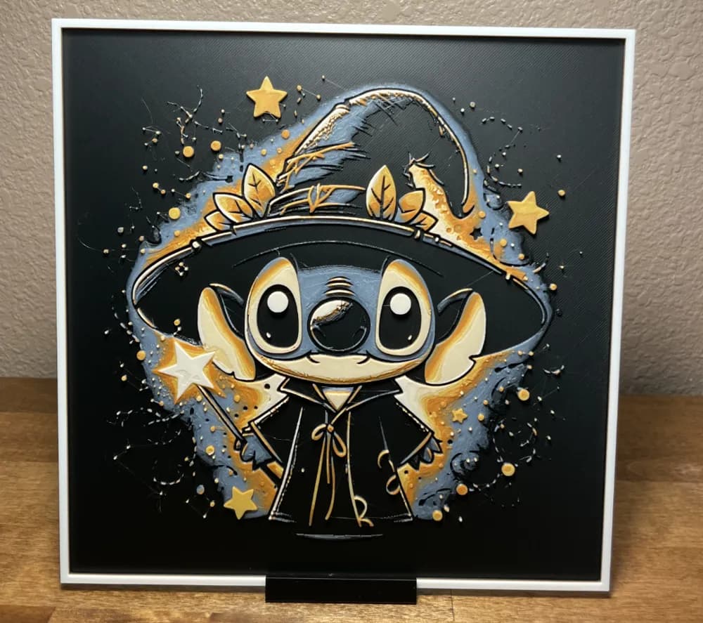 HueForge model: Hueforge - Stitch - Cute Wizard Costume by Cloudy Nostalgia