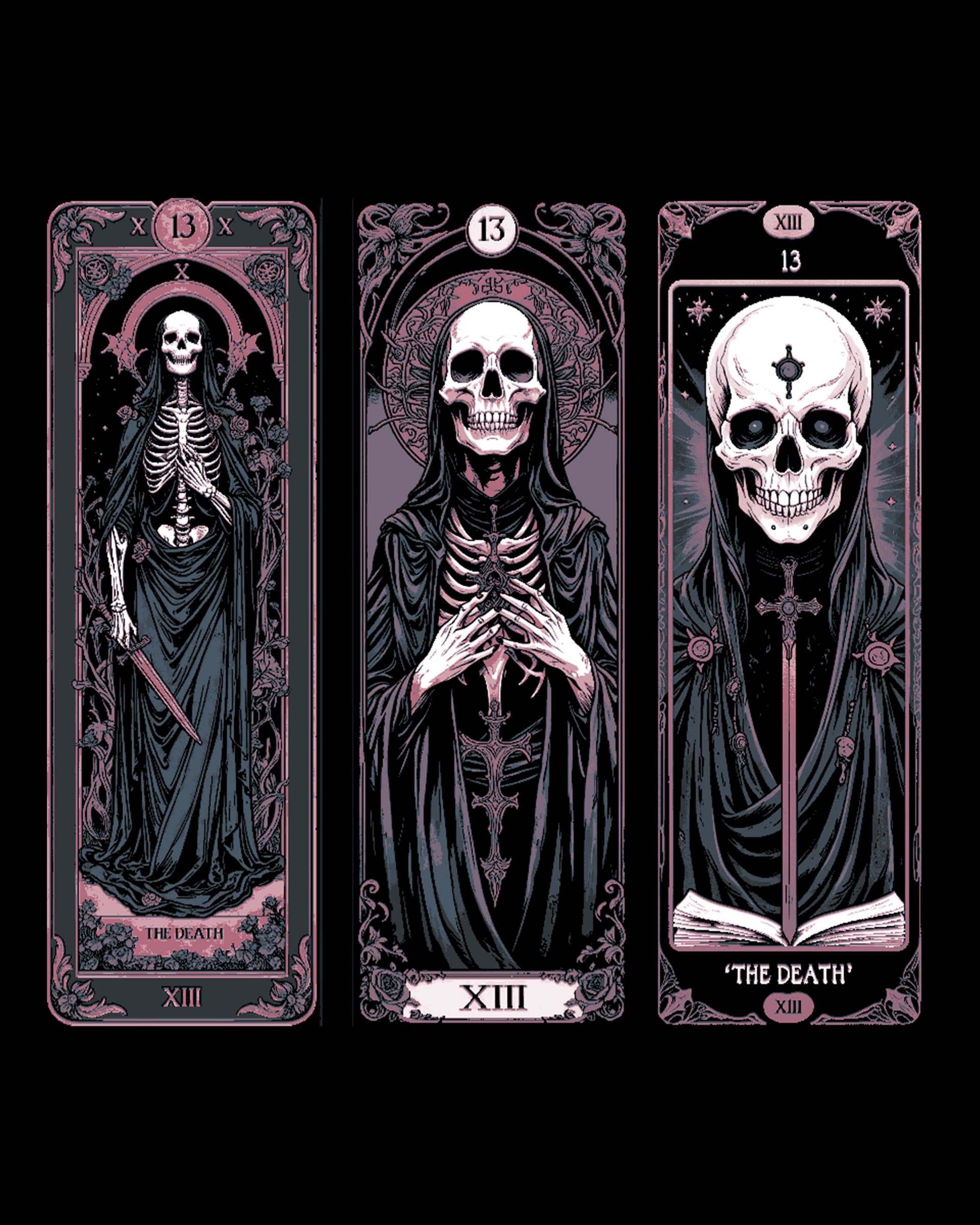 Card 13 - The Death - Frozen in time in Tarot style - Set of bookmarks by BooneCo3d HueForge model: Card 13 - The Death - Frozen in time in Tarot style - Set of bookmarks by BooneCo3d