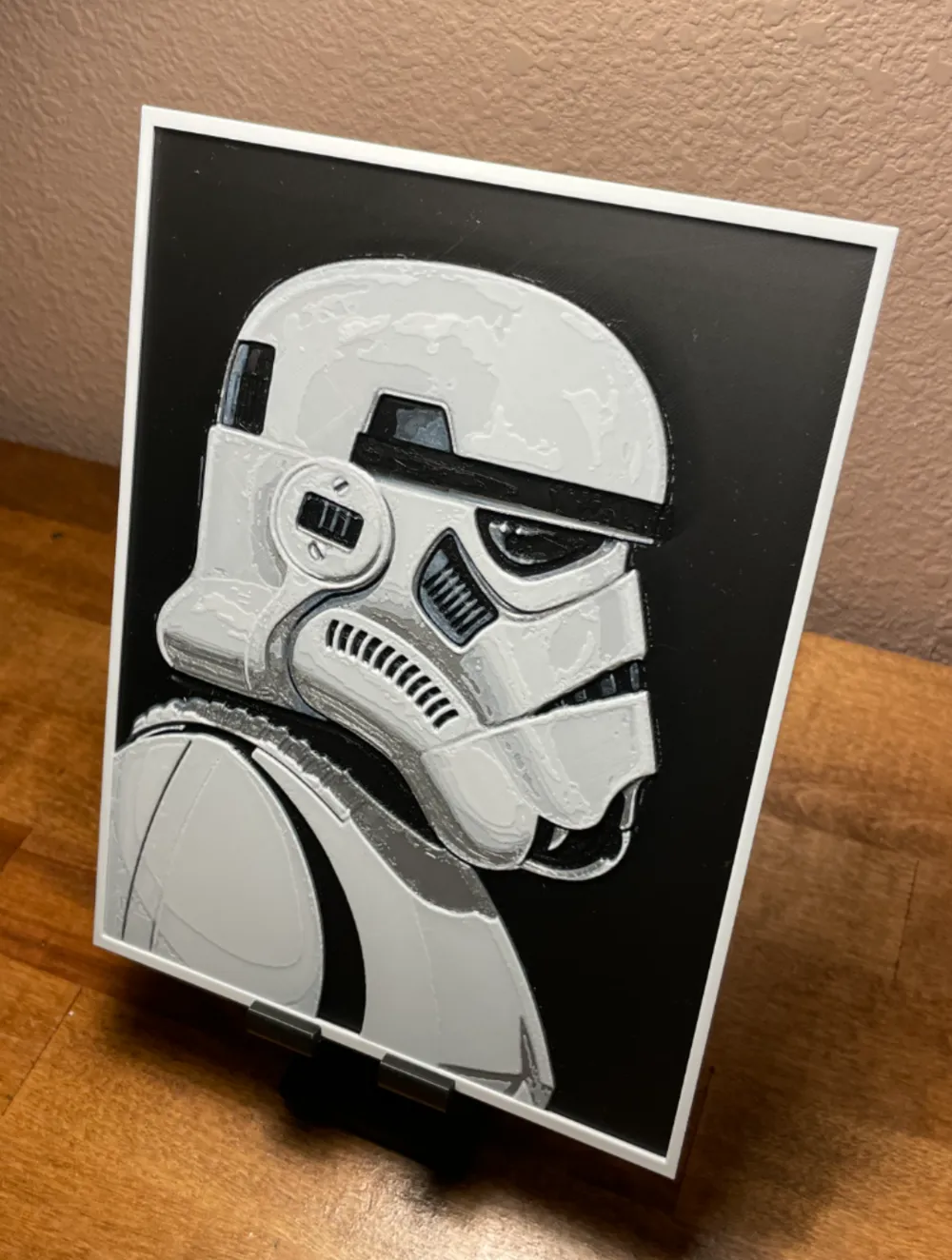 Hueforge - Star Wars - Storm Trooper Side View by Cloudy Nostalgia HueForge model: Hueforge - Star Wars - Storm Trooper Side View by Cloudy Nostalgia