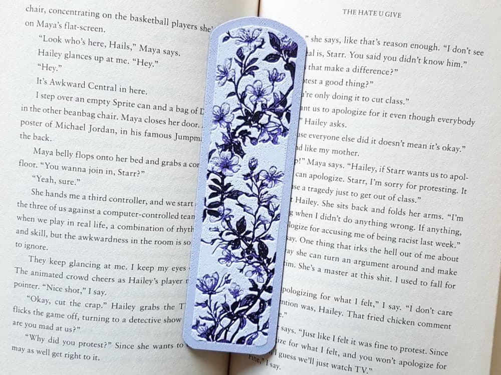 Bookmark, Flower Vine Purple by Dame Jo HueForge model: Bookmark, Flower Vine Purple by Dame Jo