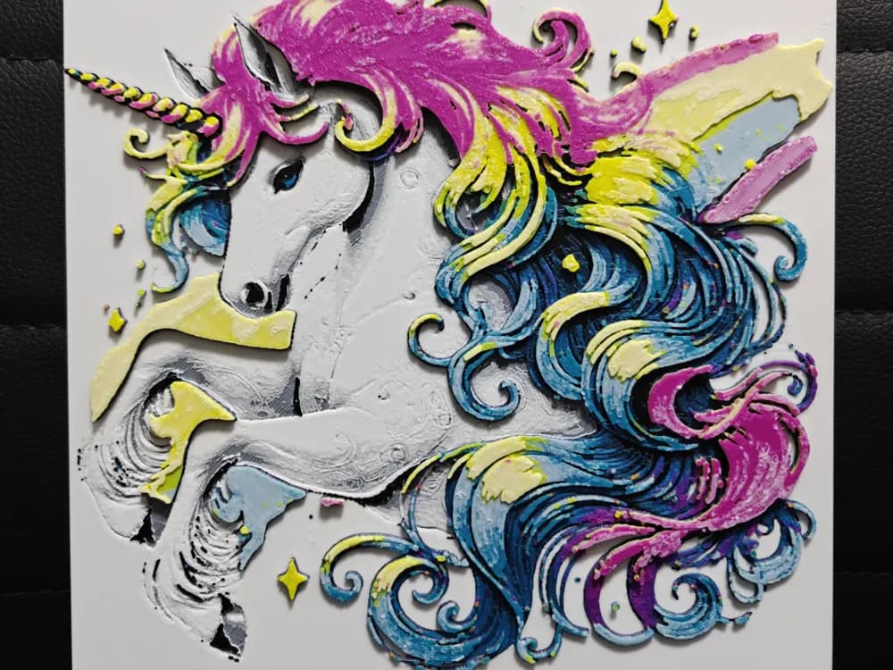 Fairy Unicorn by TheHueforgeLady HueForge model: Fairy Unicorn by TheHueforgeLady