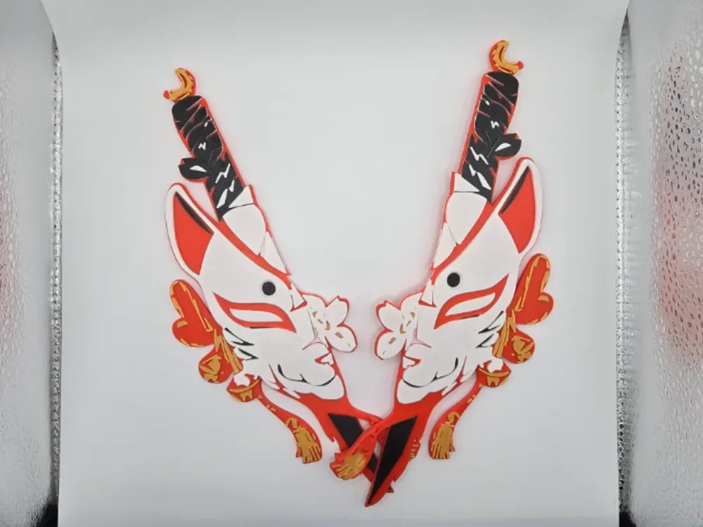 Kitsune Blades by Kactus Fpv HueForge model: Kitsune Blades by Kactus Fpv