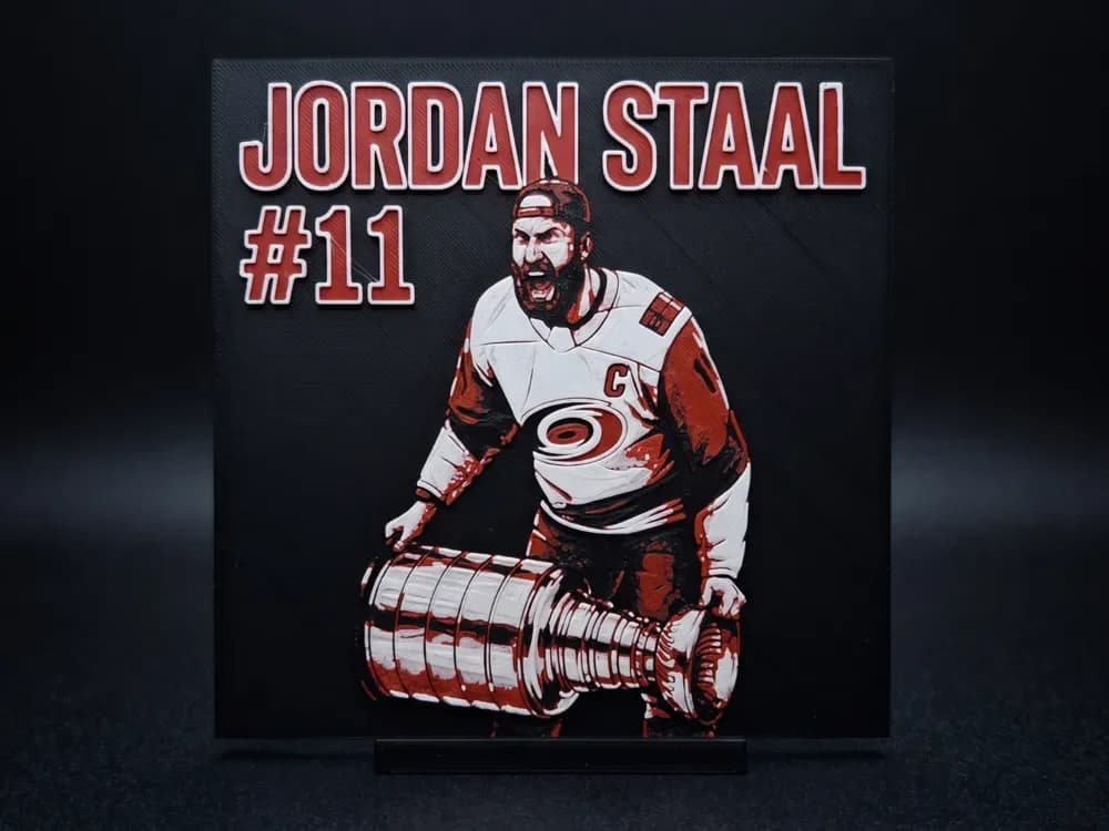 Stanley Cup Staal - Hueforge Wall Art by LED HueForge model: Stanley Cup Staal - Hueforge Wall Art by LED