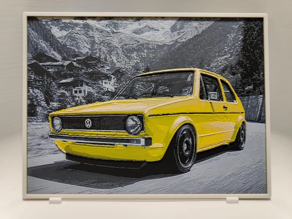 VW Golf Mk1 - Hueforge VW Golf Mk1 - Hueforge