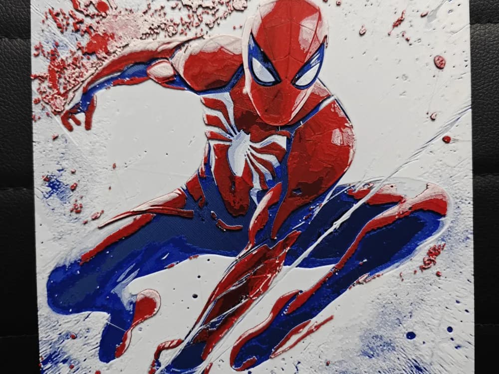 Spiderman by TheHueforgeLady HueForge model: Spiderman by TheHueforgeLady