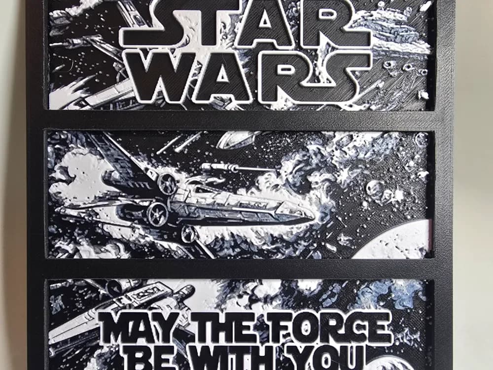Star Wars Bookmark set by Aprilk6366 HueForge model: Star Wars Bookmark set by Aprilk6366