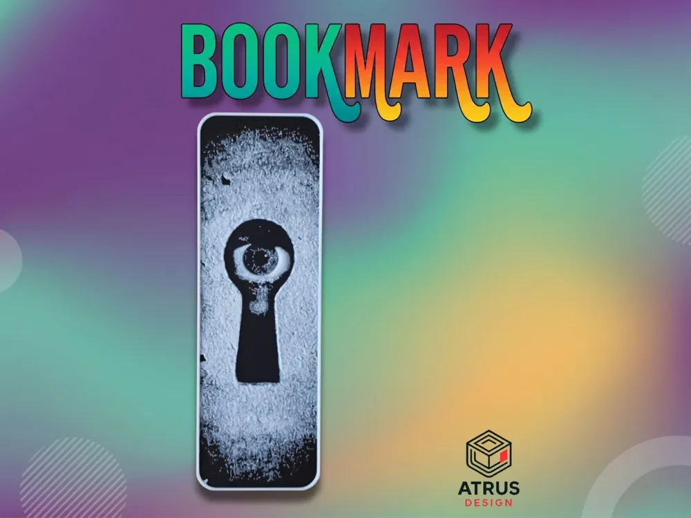 Mystery Keyhole Bookmark by Atrus Design HueForge model: Mystery Keyhole Bookmark by Atrus Design