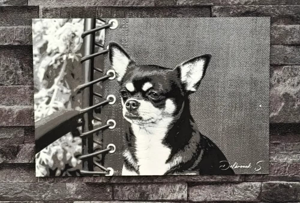 Hueforge Chihuahua by StefBull85 HueForge model: Hueforge Chihuahua by StefBull85