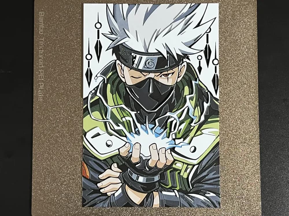 Kakashi 02 Naruto Hueforge by FantasyZ HueForge model: Kakashi 02 Naruto Hueforge by FantasyZ
