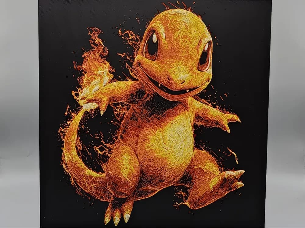 Charmander - Pokemon by Sarge HueForge model: Charmander - Pokemon by Sarge