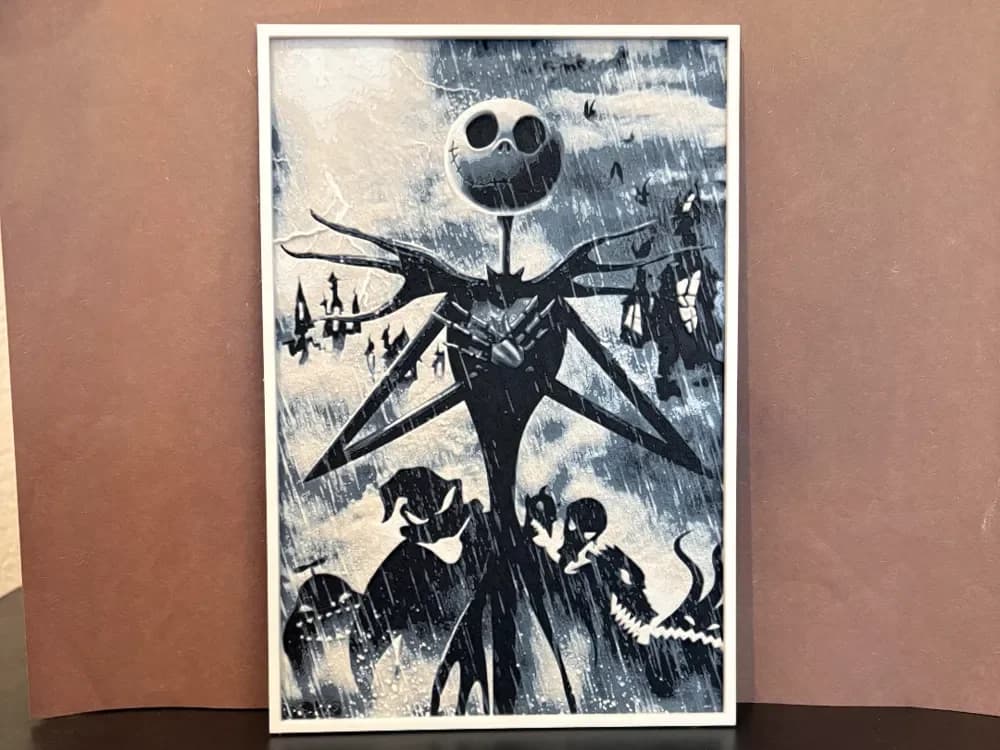 Jack Skellington - Nightmare Before Christmas by Estiv HueForge model: Jack Skellington - Nightmare Before Christmas by Estiv