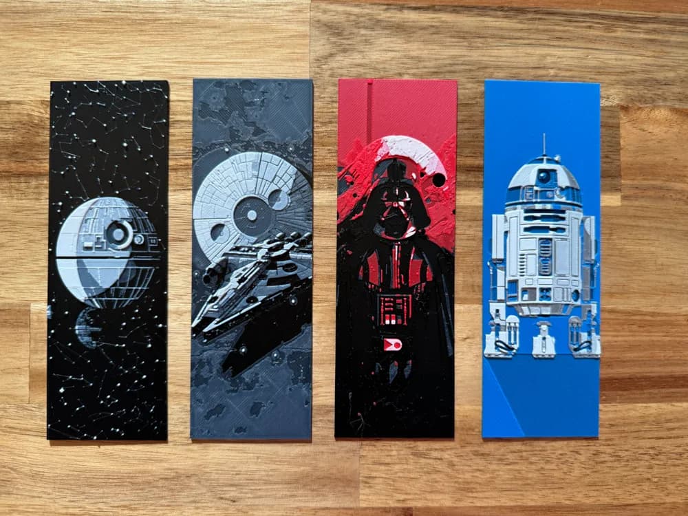 Star Wars Bookmark Collection #1 by Canadian Gamer HueForge model: Star Wars Bookmark Collection #1 by Canadian Gamer