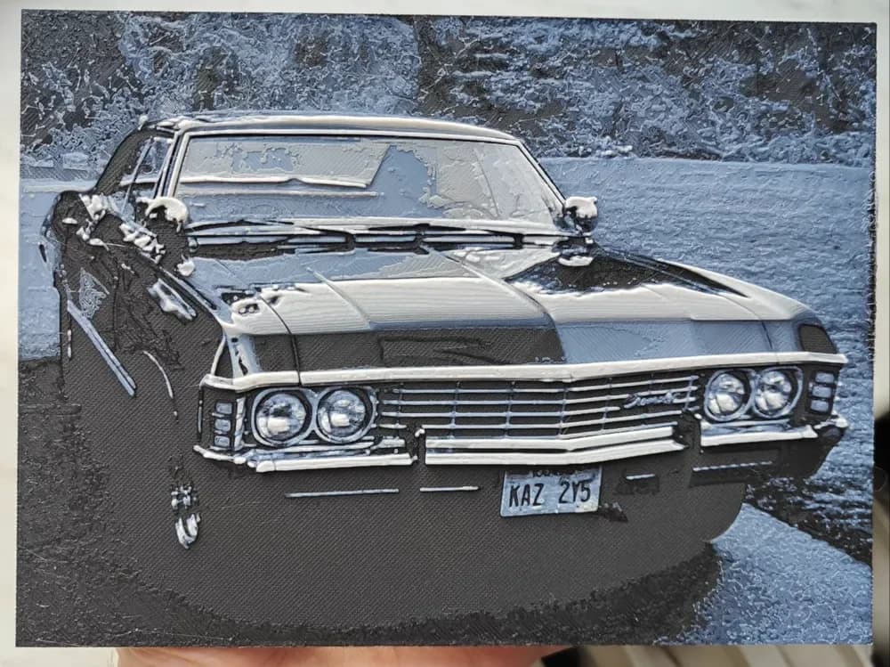 HueForge model: Chevrolet Impala 1967 - Supernatural by BeaN