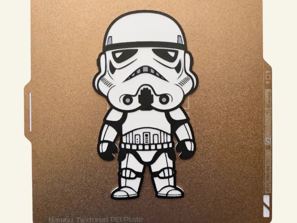 Stormtrooper Star Wars Cartoon Hueforge by Freshly Printed 3D HueForge model: Stormtrooper Star Wars Cartoon Hueforge by Freshly Printed 3D