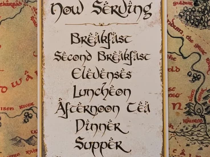 Lord of the Rings Elevenses Lord of the Rings Elevenses