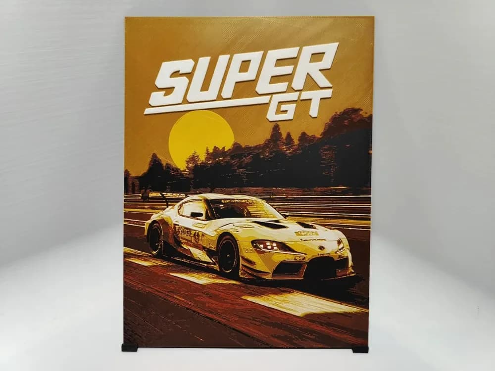 Super GT Poster - Huefroge by BeaN HueForge model: Super GT Poster - Huefroge by BeaN
